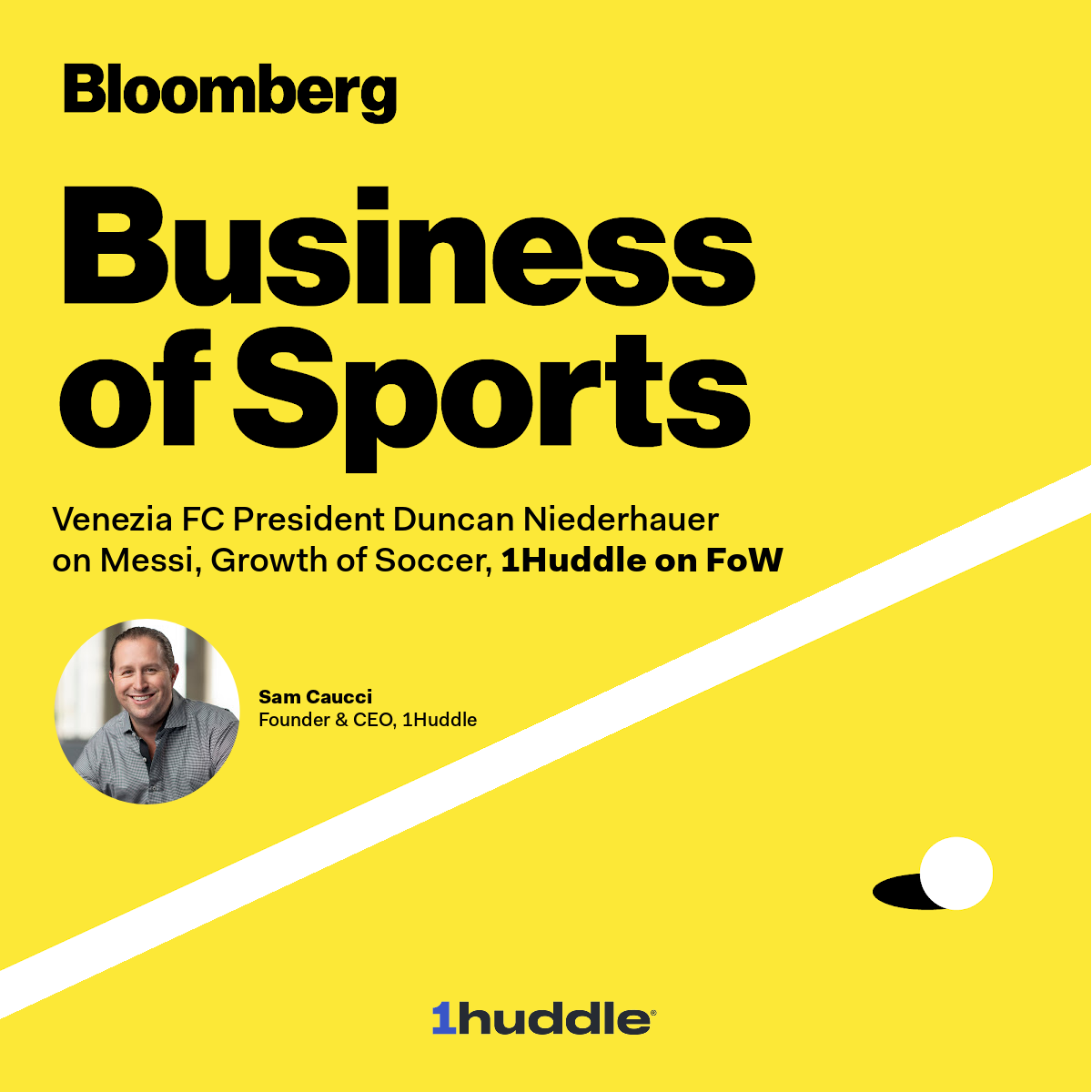 1Huddle Talking Future of Work + AI on Bloomberg Sports