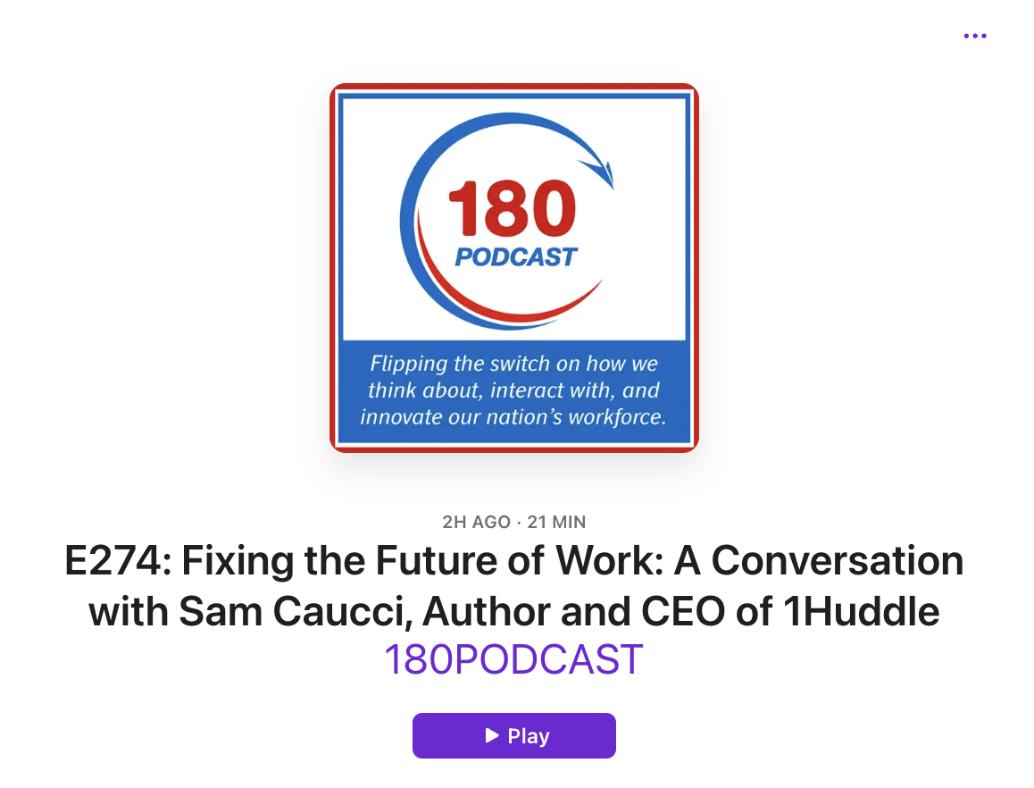 Sam Caucci on 180Podcast Talking New Book